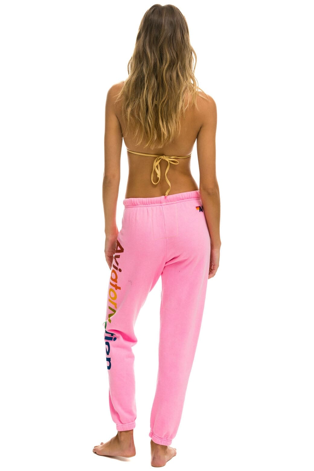 Retro AVIATOR NATION NASHVILLE SWEATPANTS - NEON PINK