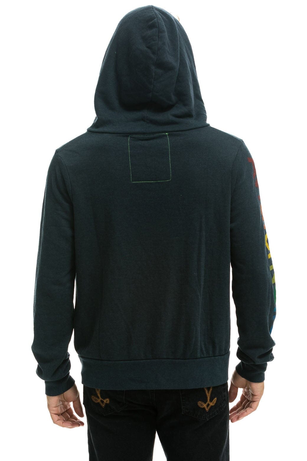 Retro AVIATOR NATION NASHVILLE ZIP HOODIE - CHARCOAL