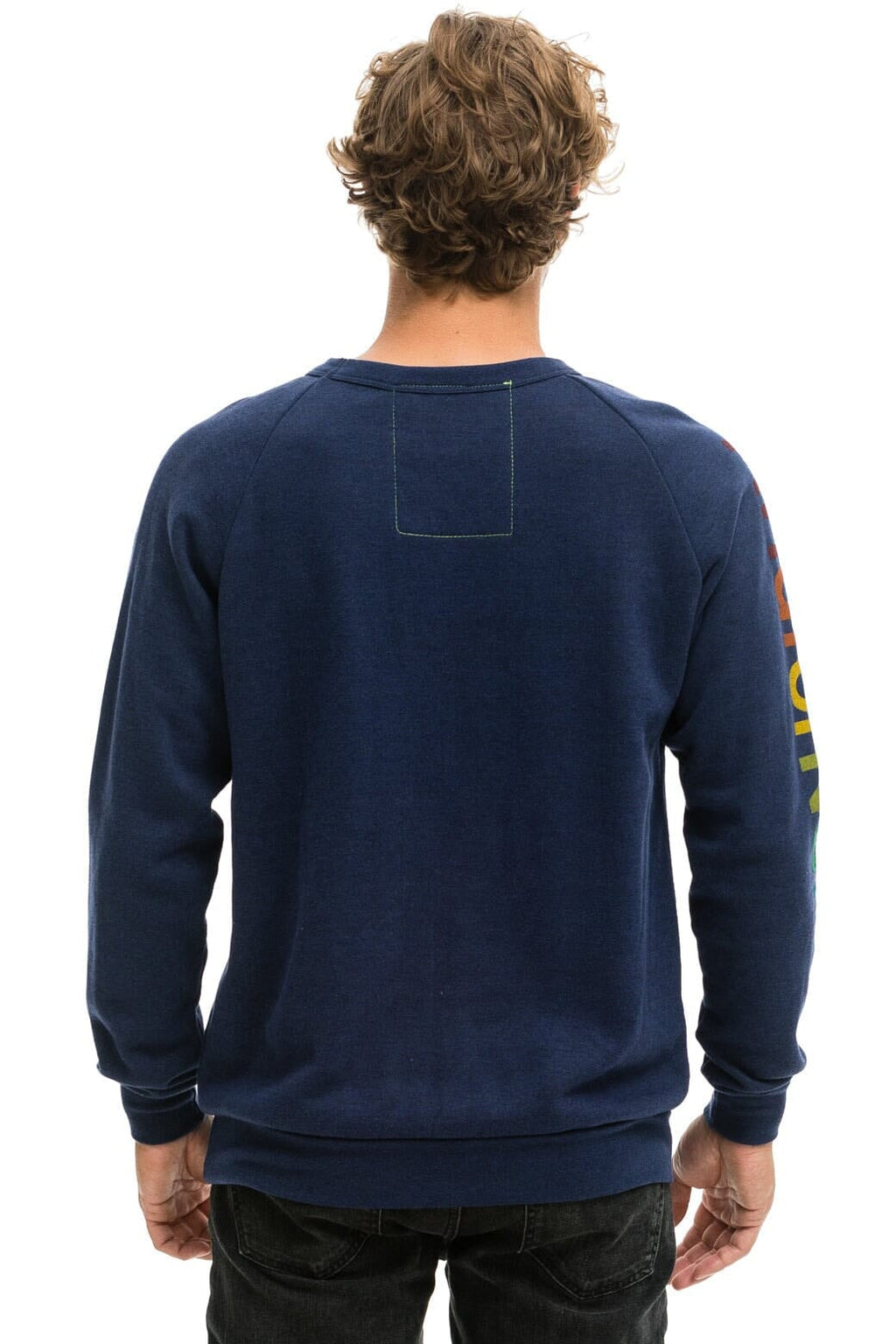 Retro AVIATOR NATION NEW YORK CITY CREW SWEATSHIRT - NAVY