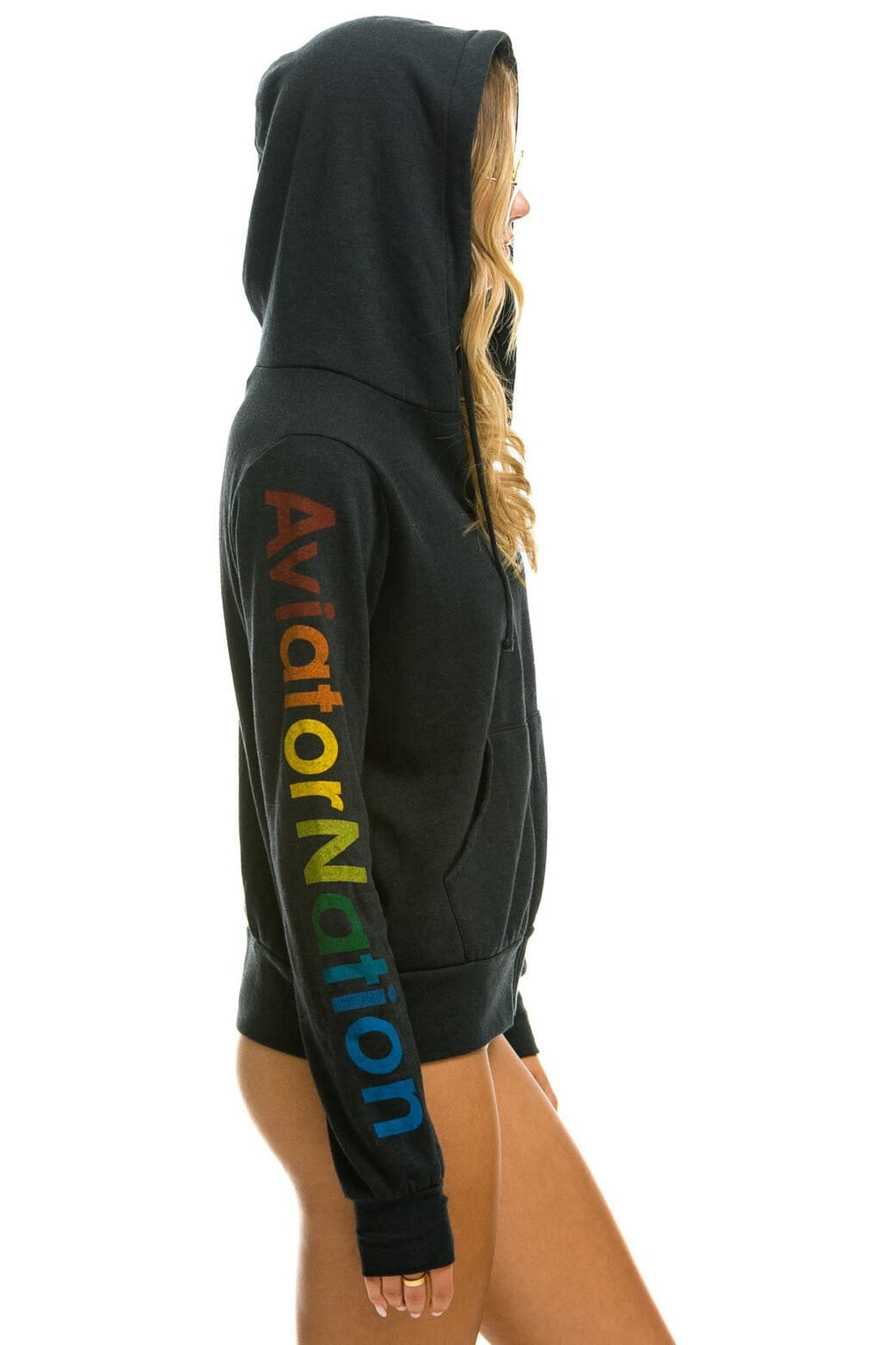 Retro AVIATOR NATION NEW YORK CITY HOODIE - CHARCOAL