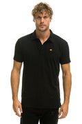 Retro AVIATOR NATION POLO - BLACK