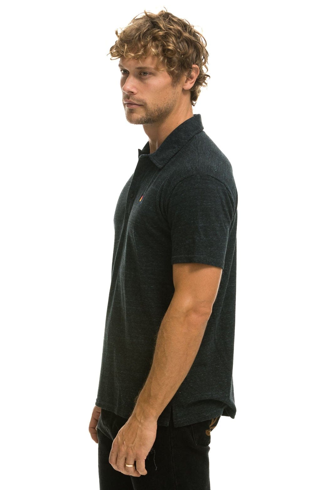 Retro AVIATOR NATION POLO - CHARCOAL