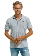 Retro AVIATOR NATION POLO - LIGHT GREY