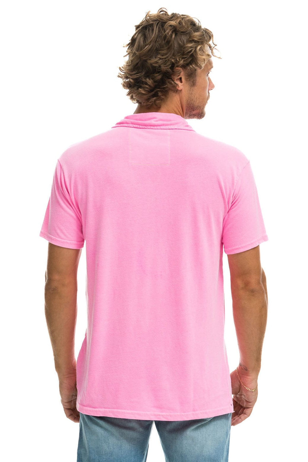 Retro AVIATOR NATION POLO - NEON PINK