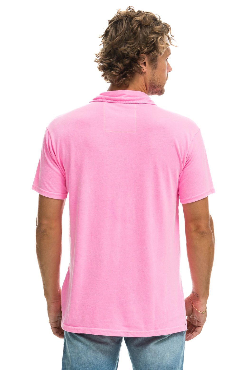 Retro AVIATOR NATION POLO - NEON PINK