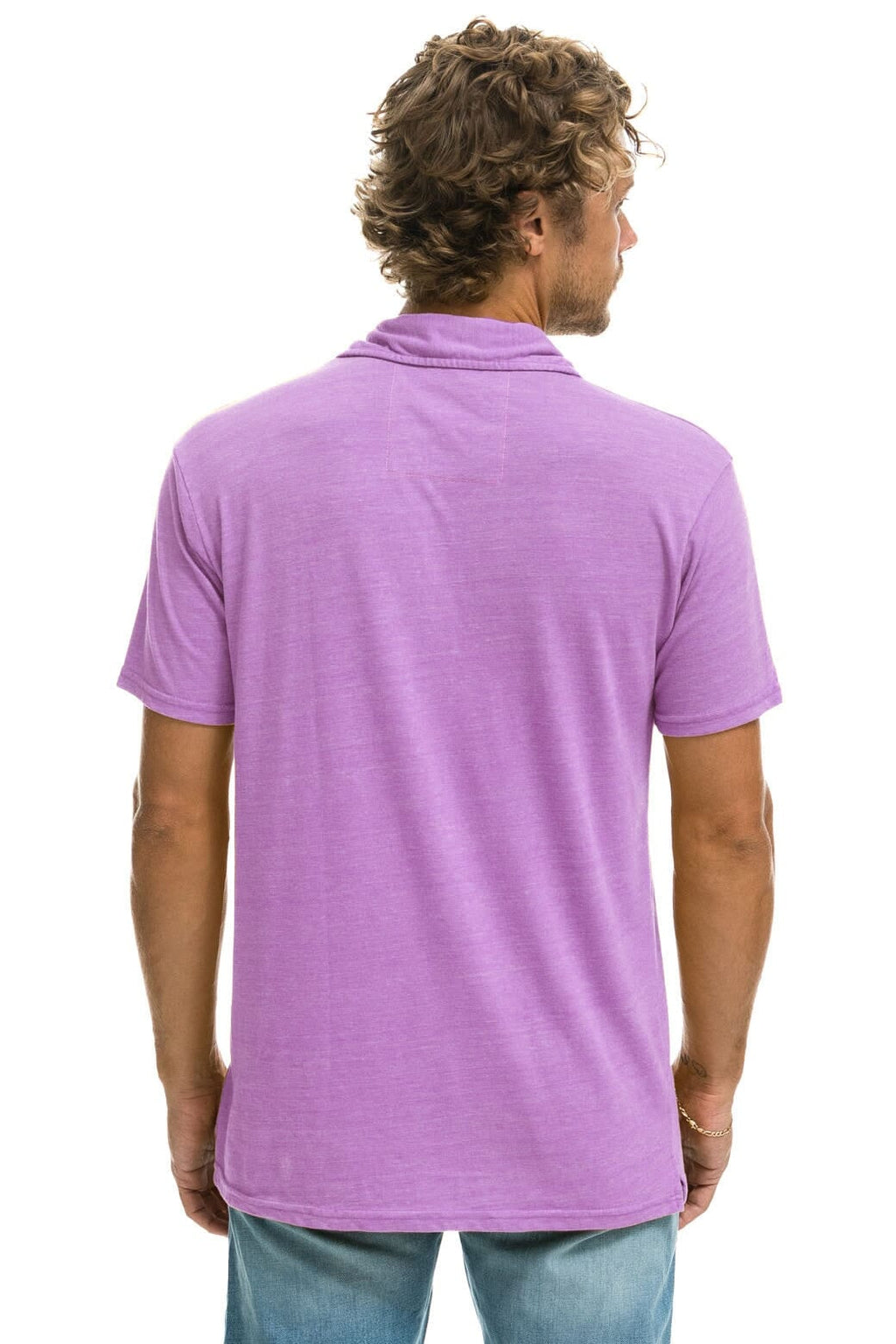 Retro AVIATOR NATION POLO - NEON PURPLE