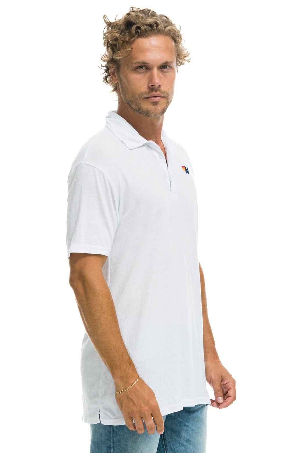 Retro AVIATOR NATION POLO - WHITE