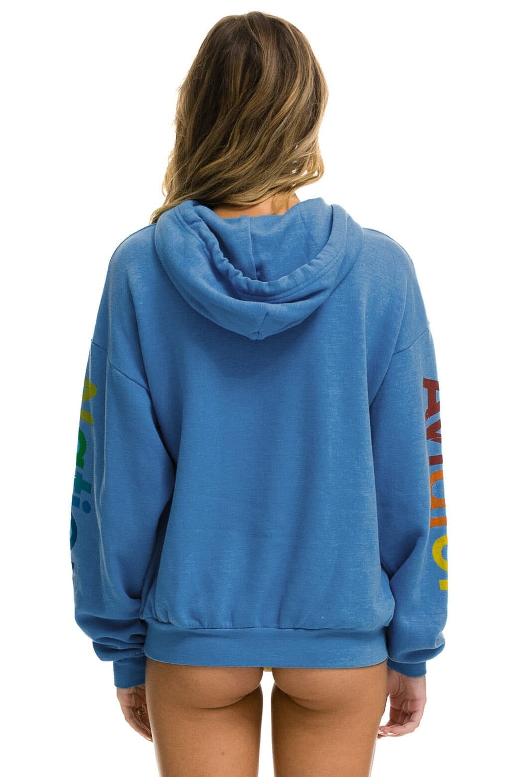 Retro AVIATOR NATION RELAXED VENICE PULLOVER HOODIE - COBALT