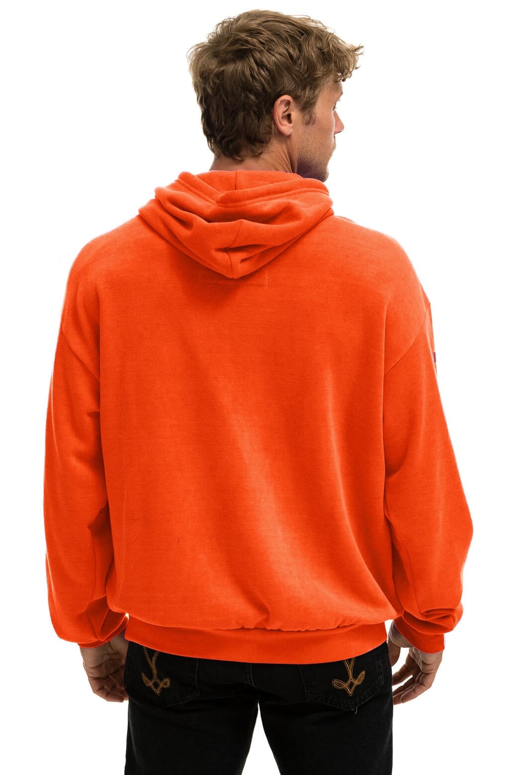 Retro AVIATOR NATION RELAXED VENICE PULLOVER HOODIE - ORANGE