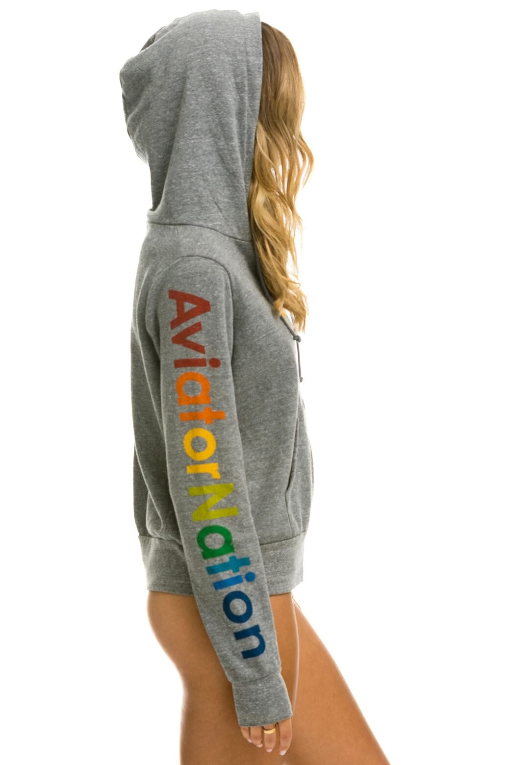 Retro AVIATOR NATION SAN FRANCISCO HOODIE - HEATHER GREY
