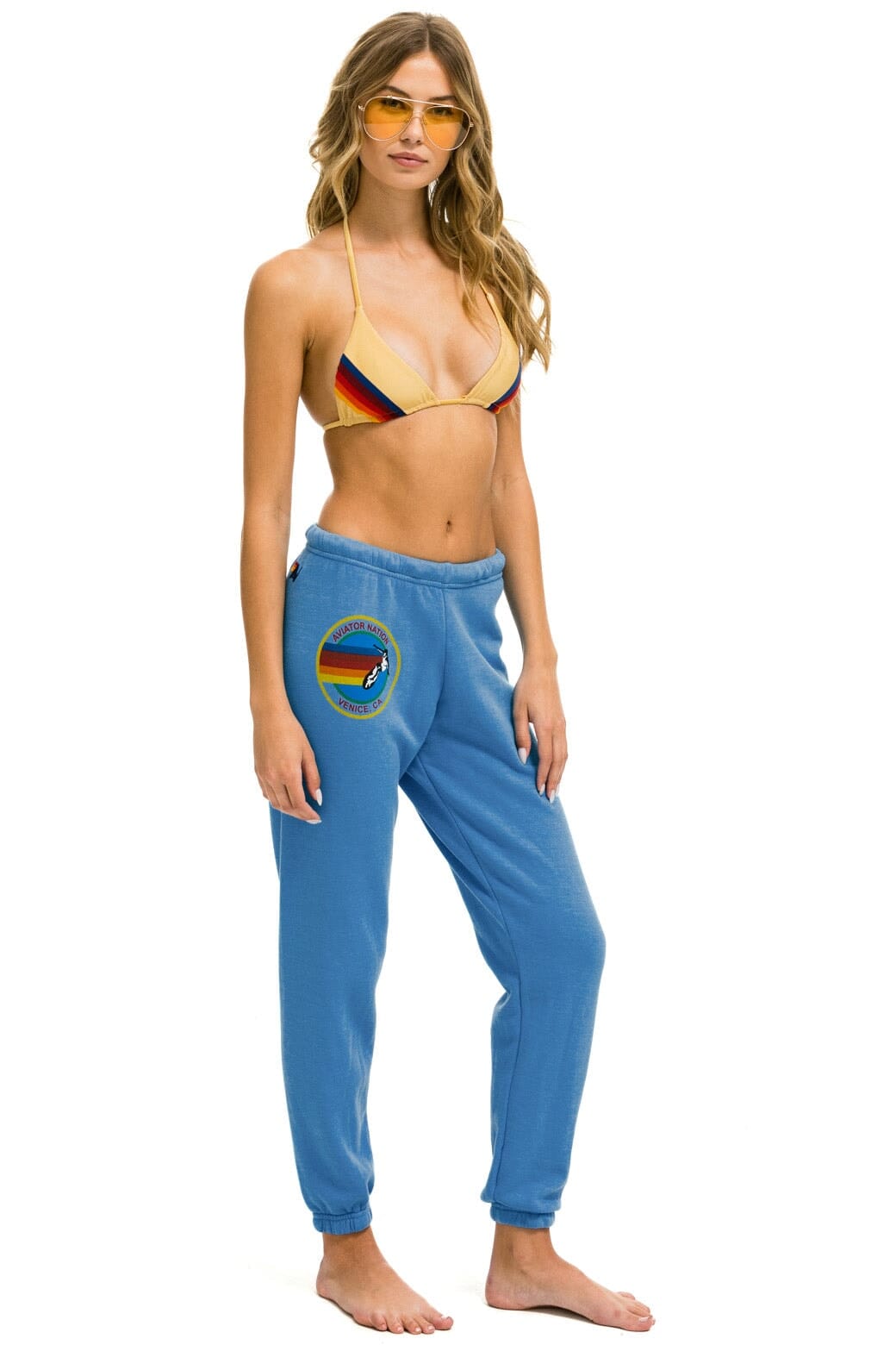 Retro AVIATOR NATION VENICE SWEATPANTS - COBALT