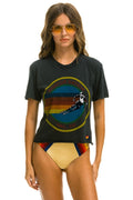 Retro AVIATOR NATION VAIL BOYFRIEND TEE - CHARCOAL