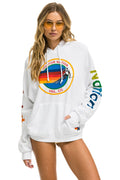 Retro AVIATOR NATION VAIL RELAXED PULLOVER HOODIE - WHITE