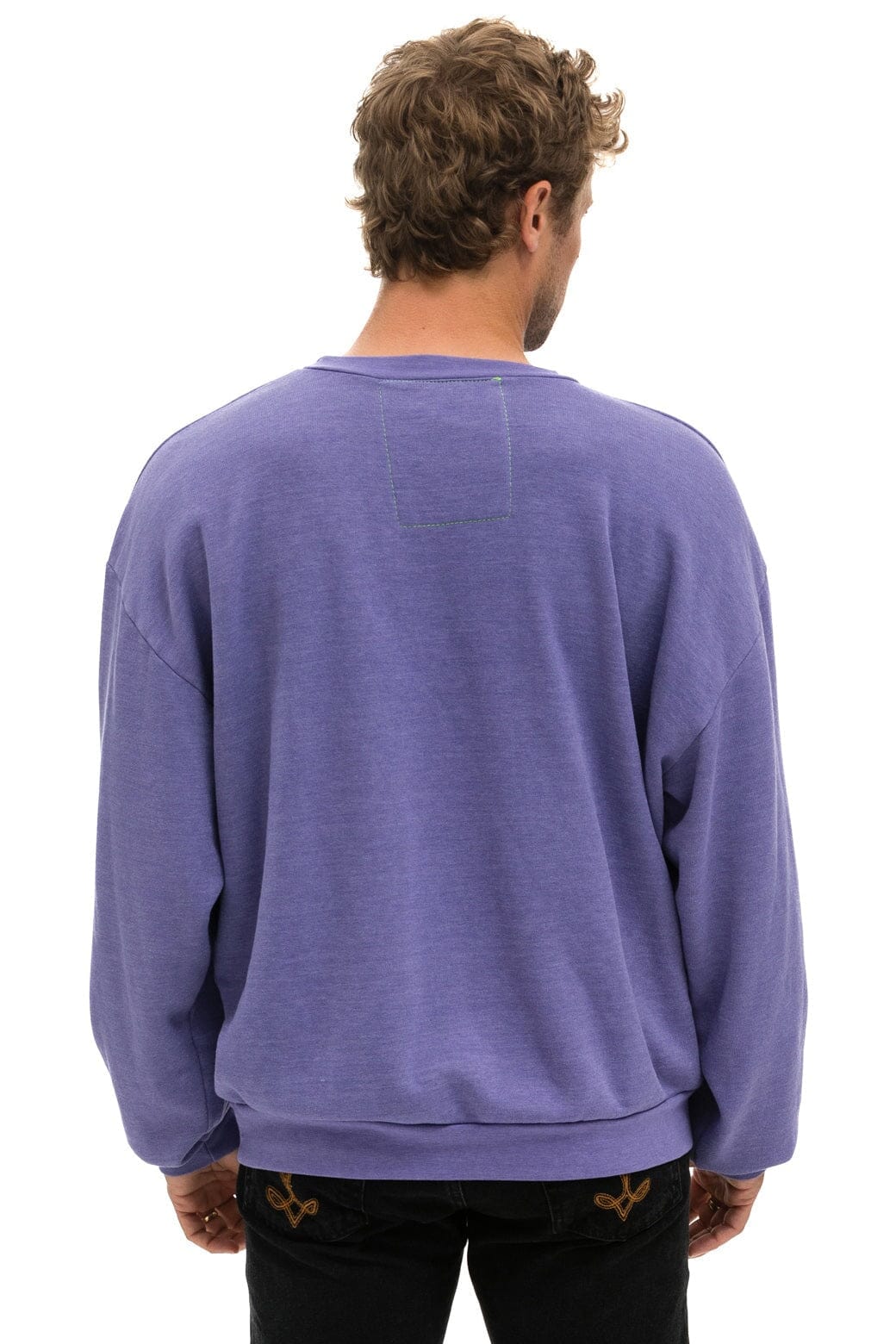 Retro BOLT 2 RELAXED CREW SWEATSHIRT - LAVENDER NEON PINK
