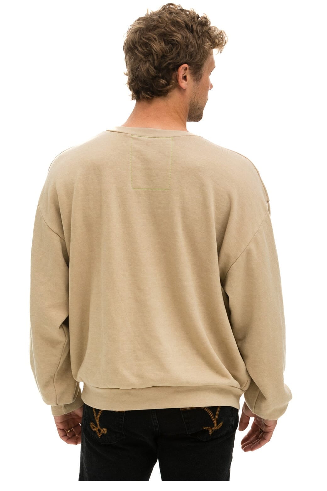 Retro BOLT 2 RELAXED CREW SWEATSHIRT - SAND NEON PINK