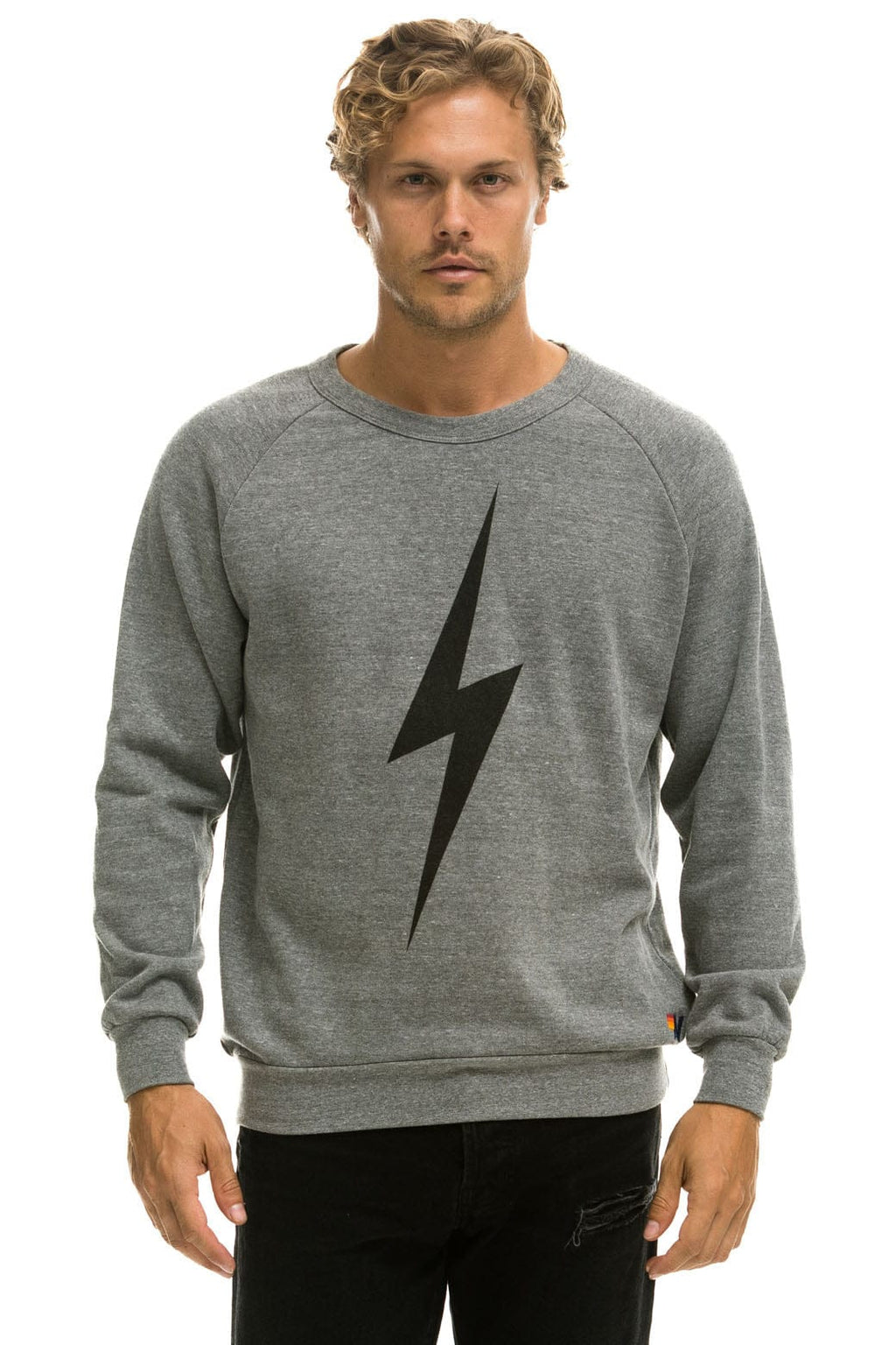 Retro BOLT SWEATSHIRT - HEATHER GREY