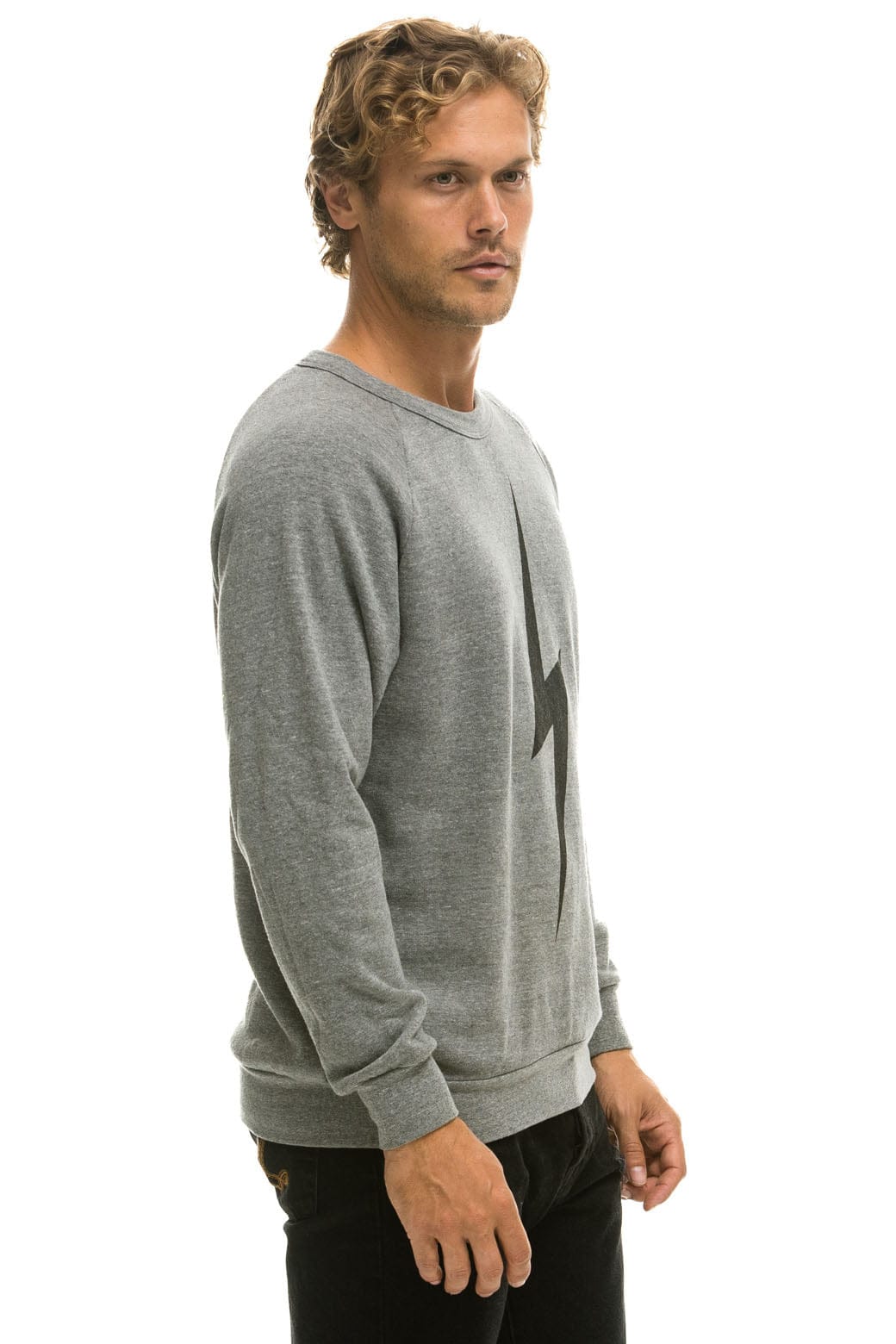 Retro BOLT SWEATSHIRT - HEATHER GREY