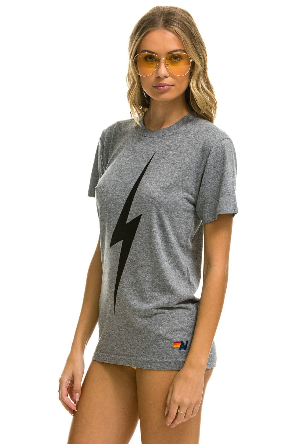 Retro BOLT TEE - HEATHER GREY