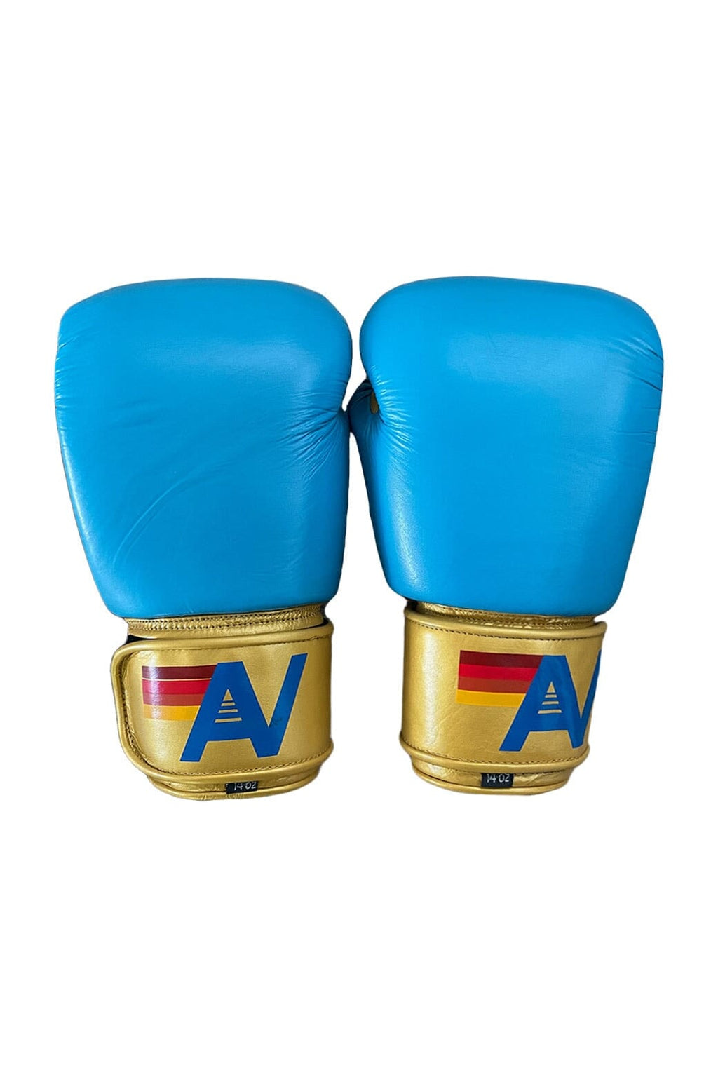 Retro BOXING GLOVES - BLUE GOLD