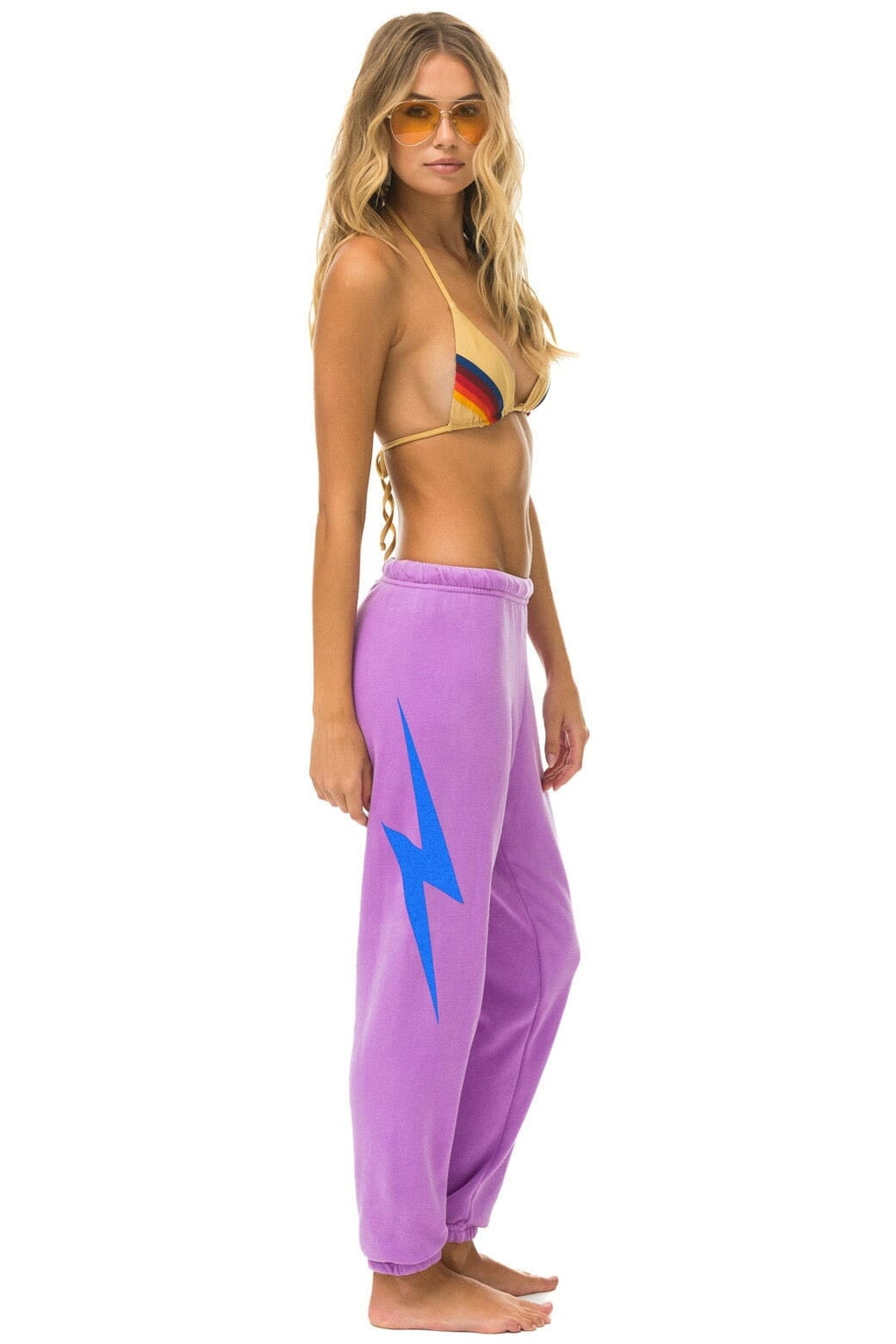 Retro GOV BALL 2024 UNISEX SWEATPANTS - NEON PURPLE