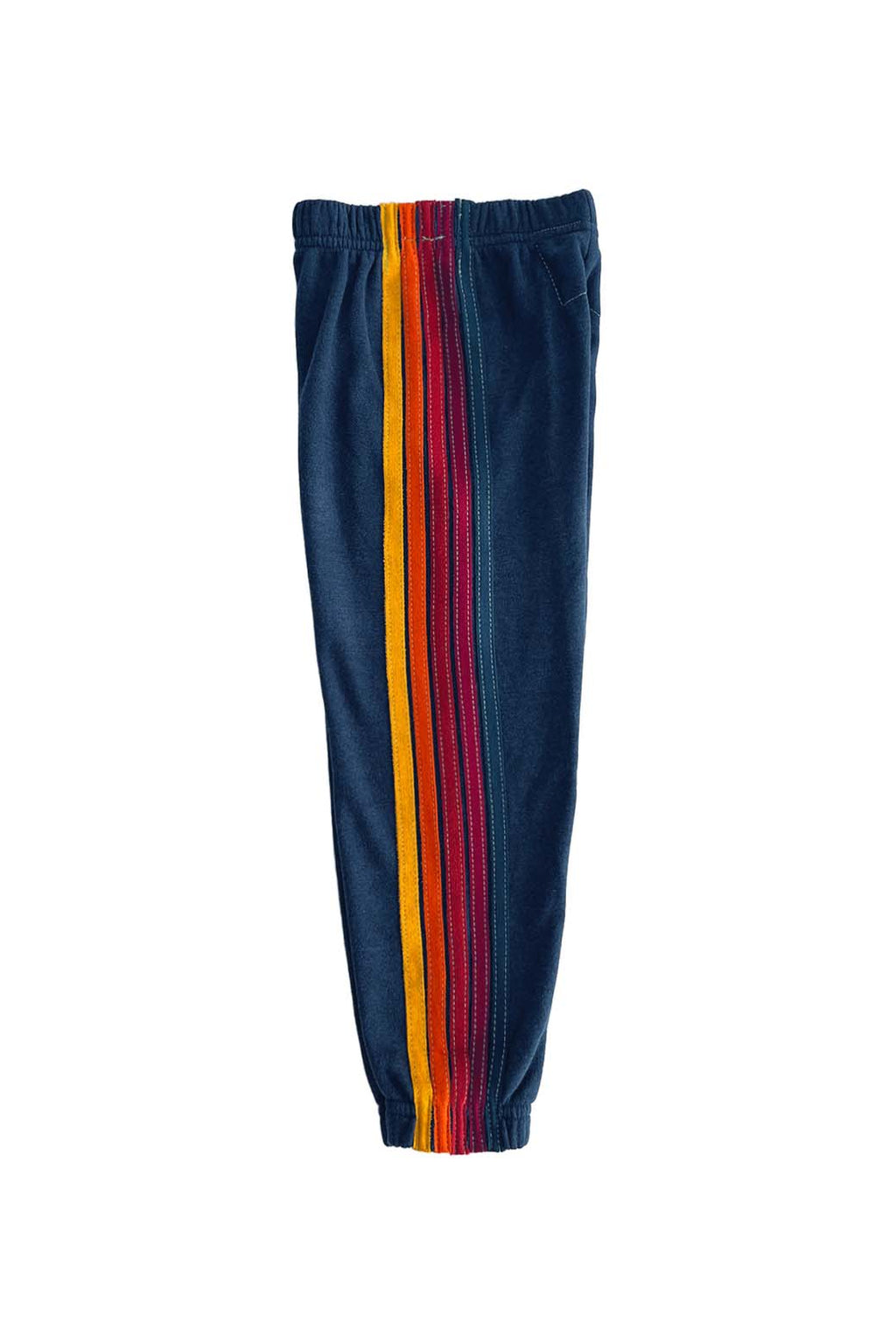 Retro KIDS 5 STRIPE SWEATPANTS - NAVY