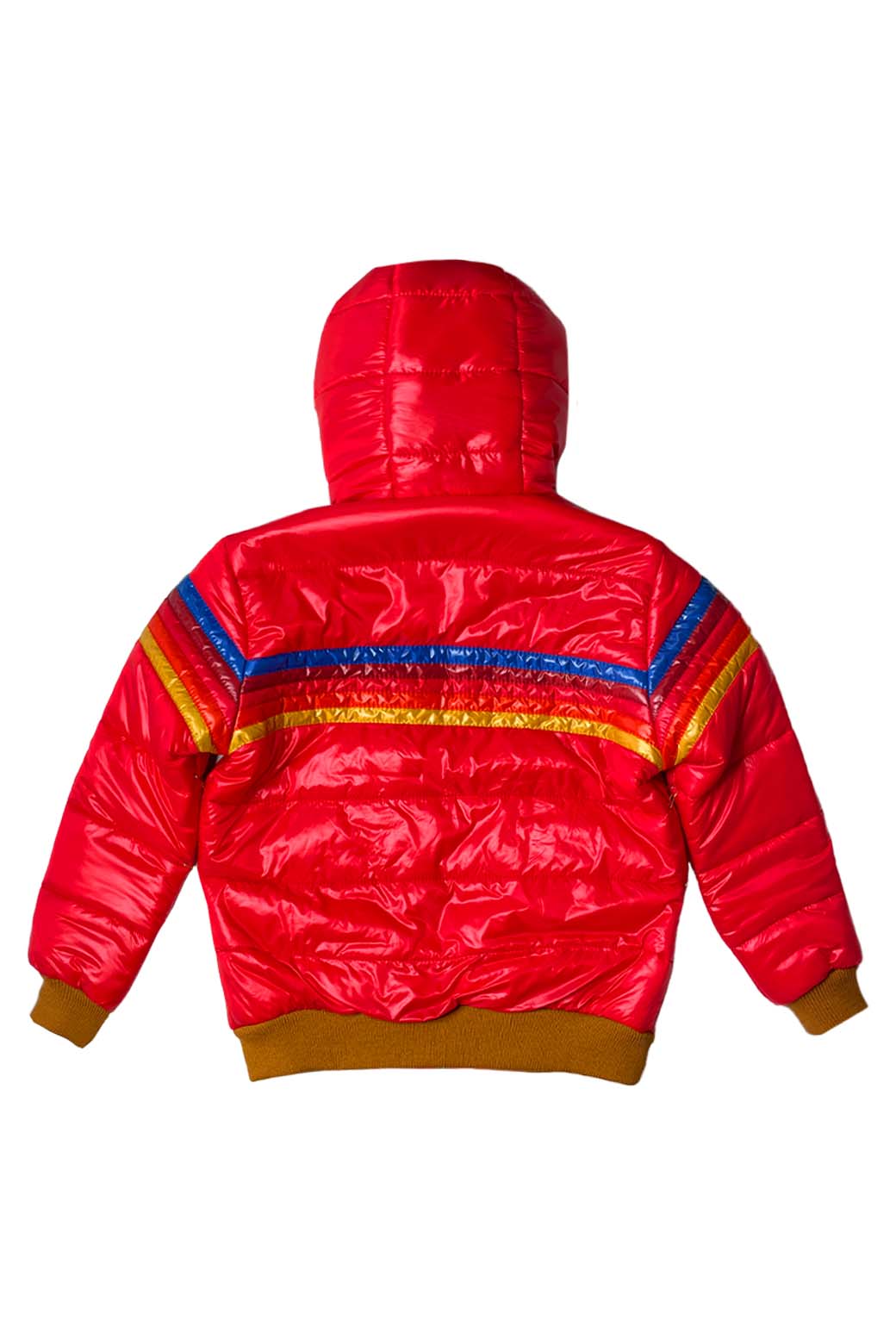 Retro KIDS 5 STRIPE TREKKER JACKET - GLOSSY CHERRY