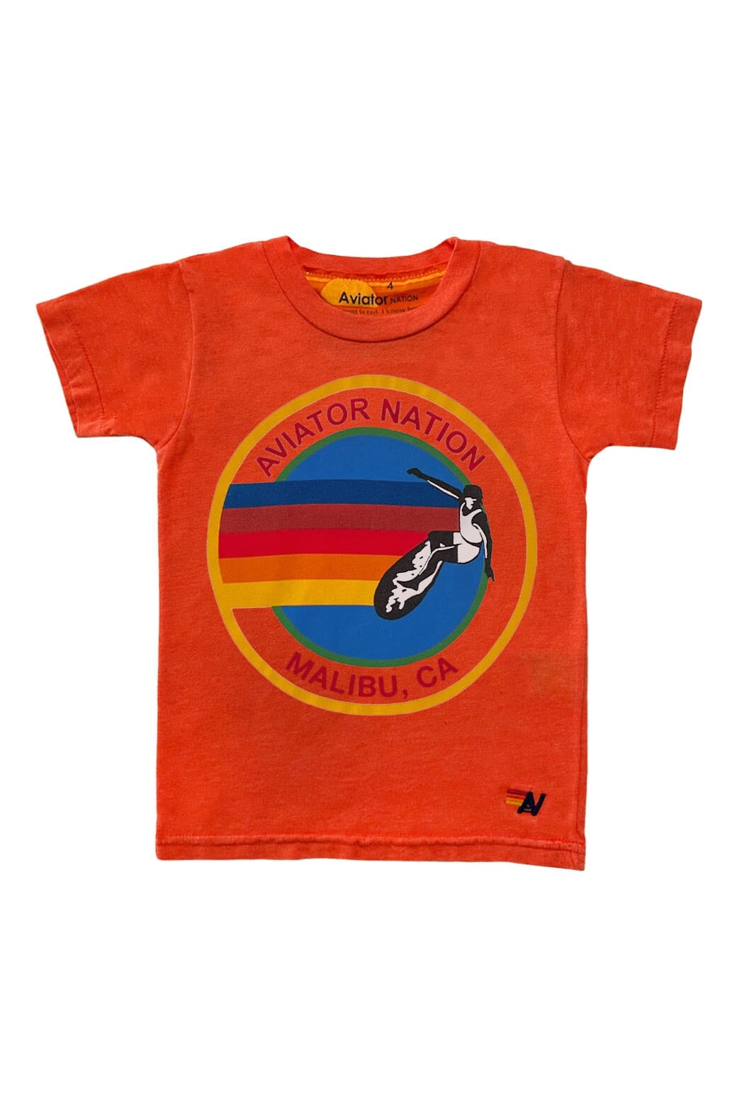 Retro KIDS AVIATOR NATION MALBU TEE - ORANGE