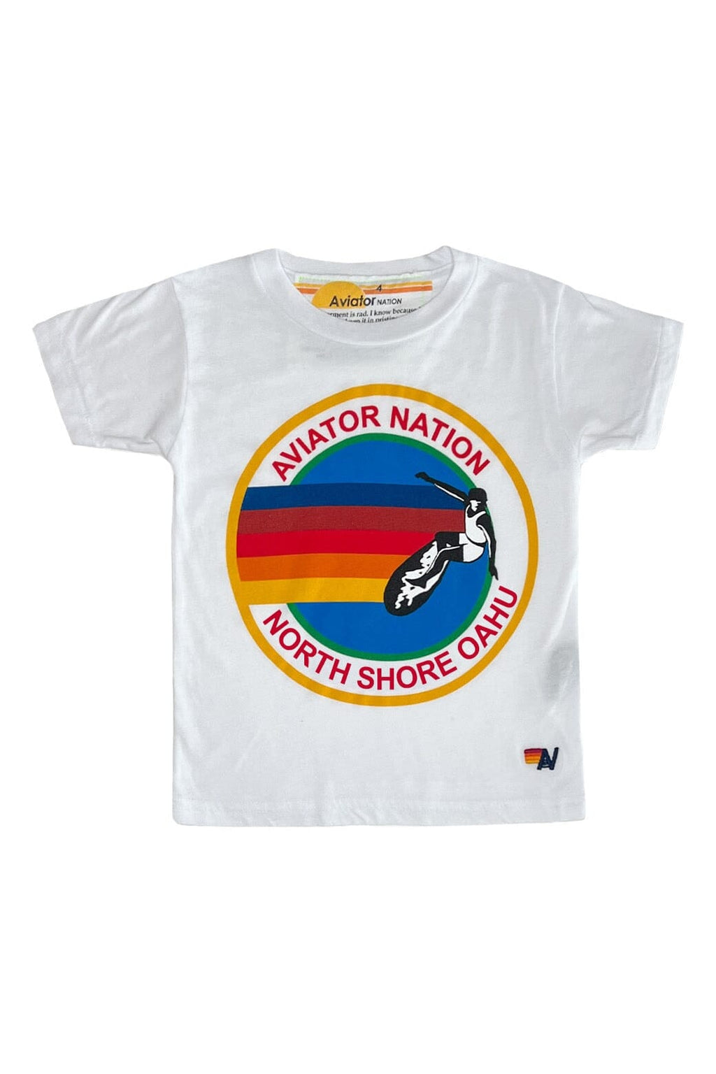 Retro KIDS AVIATOR NATION NORTH SHORE TEE - WHITE