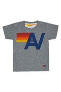 Retro KIDS LOGO TEE - HEATHER GREY