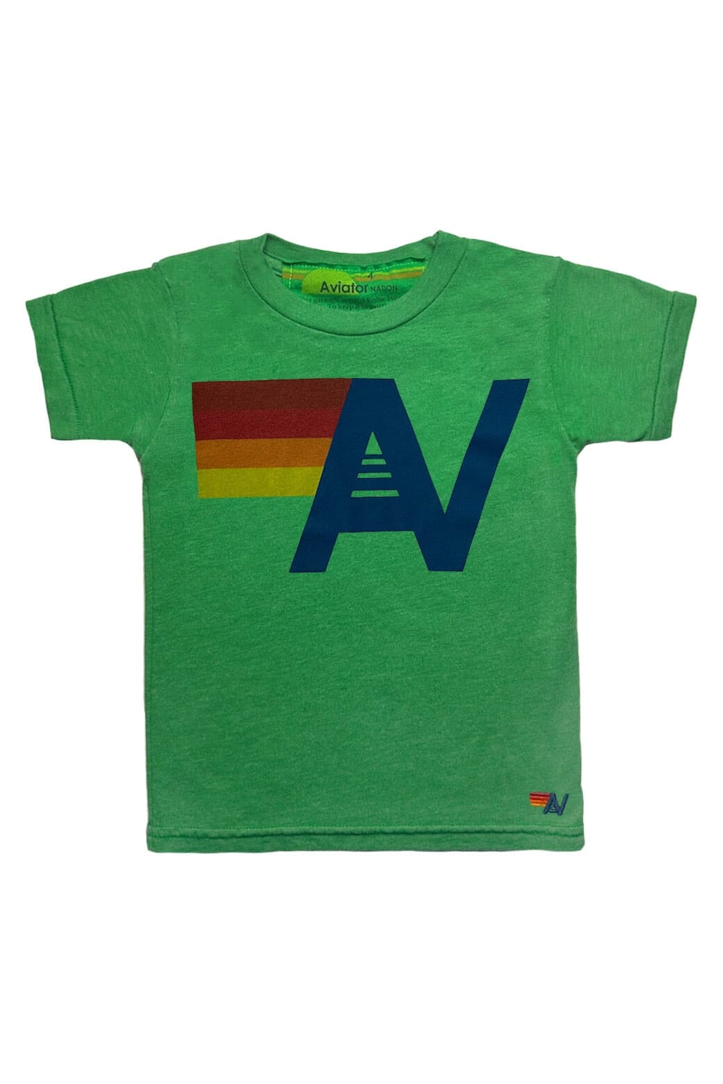 Retro KIDS LOGO TEE - KELLY GREEN