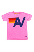 Retro KIDS LOGO TEE - NEON PINK