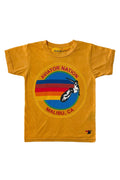 Retro KIDS AVIATOR NATION MALIBU TEE - GOLD