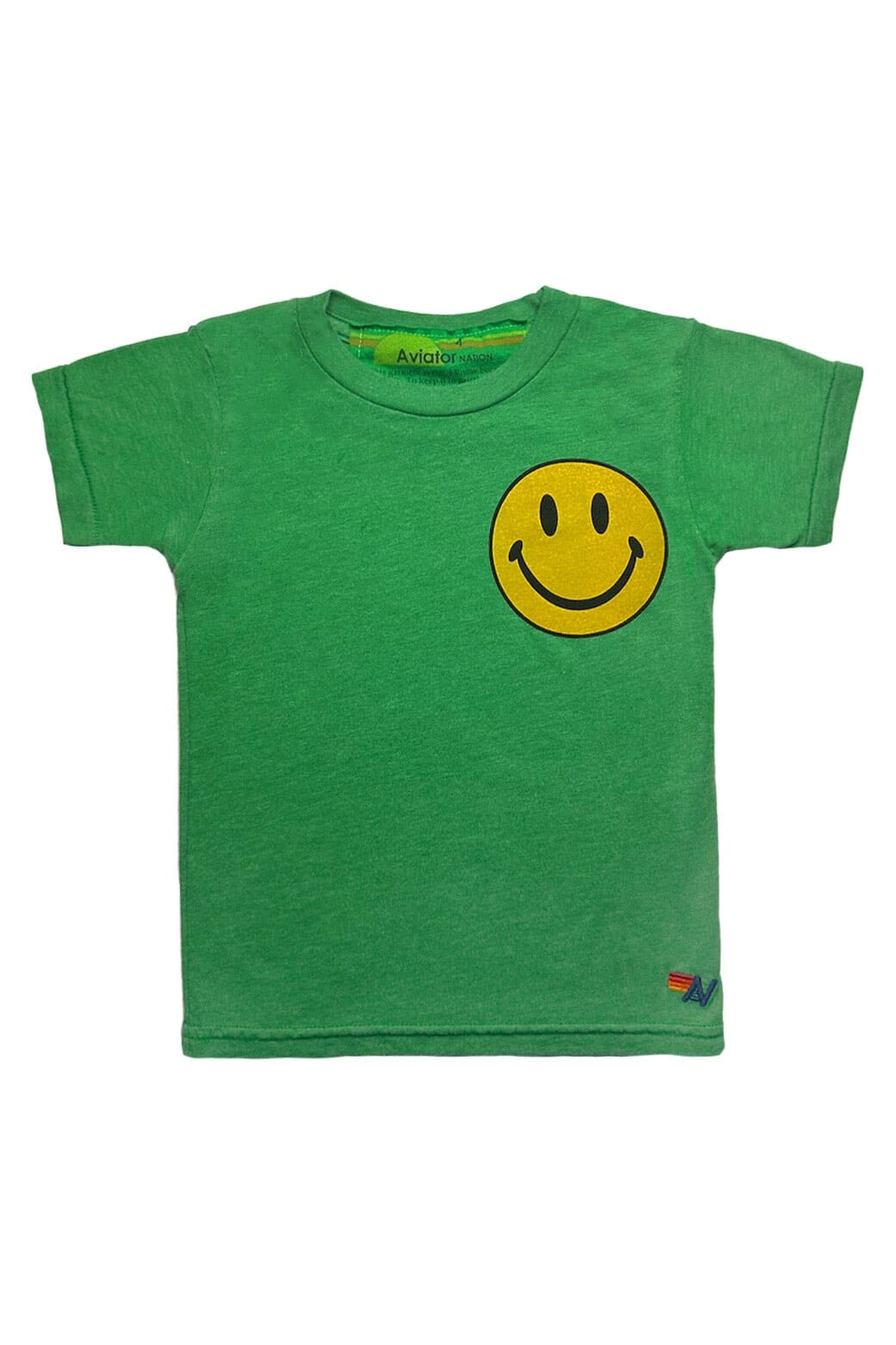 Retro KIDS SMILEY 2 TEE - KELLY GREEN
