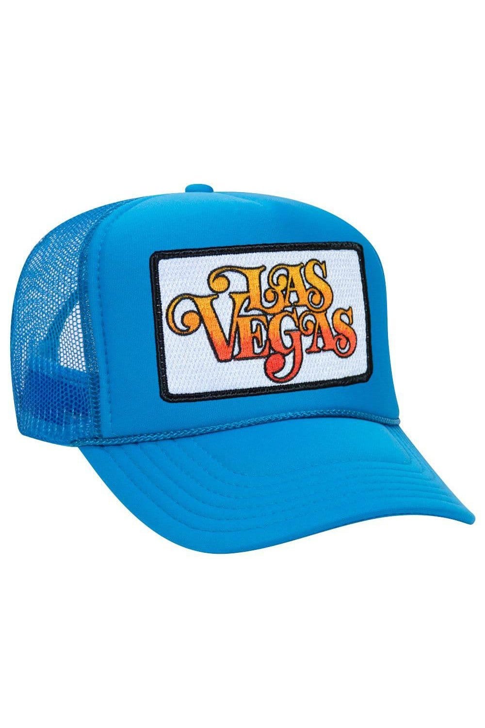 Retro LAS VEGAS SCRIPT TRUCKER HAT