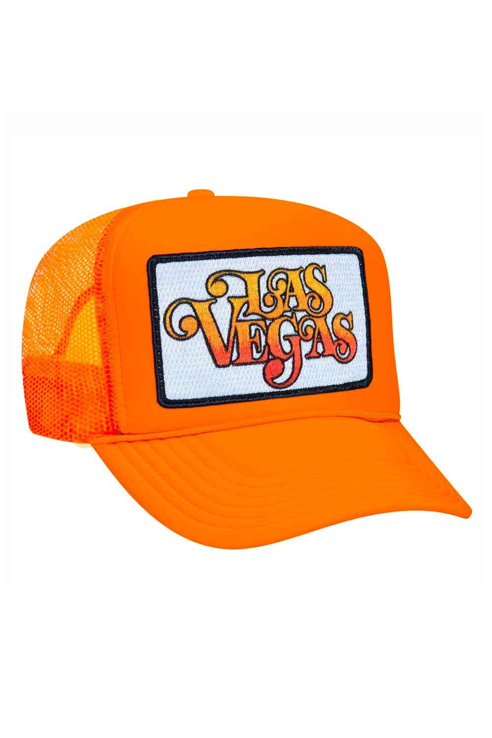 Retro LAS VEGAS SCRIPT TRUCKER HAT