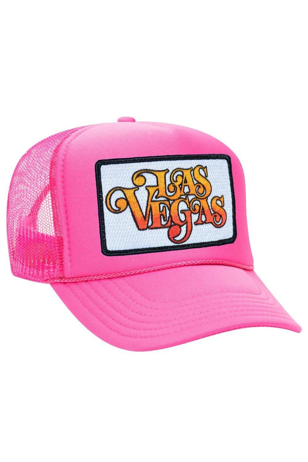 Retro LAS VEGAS SCRIPT TRUCKER HAT