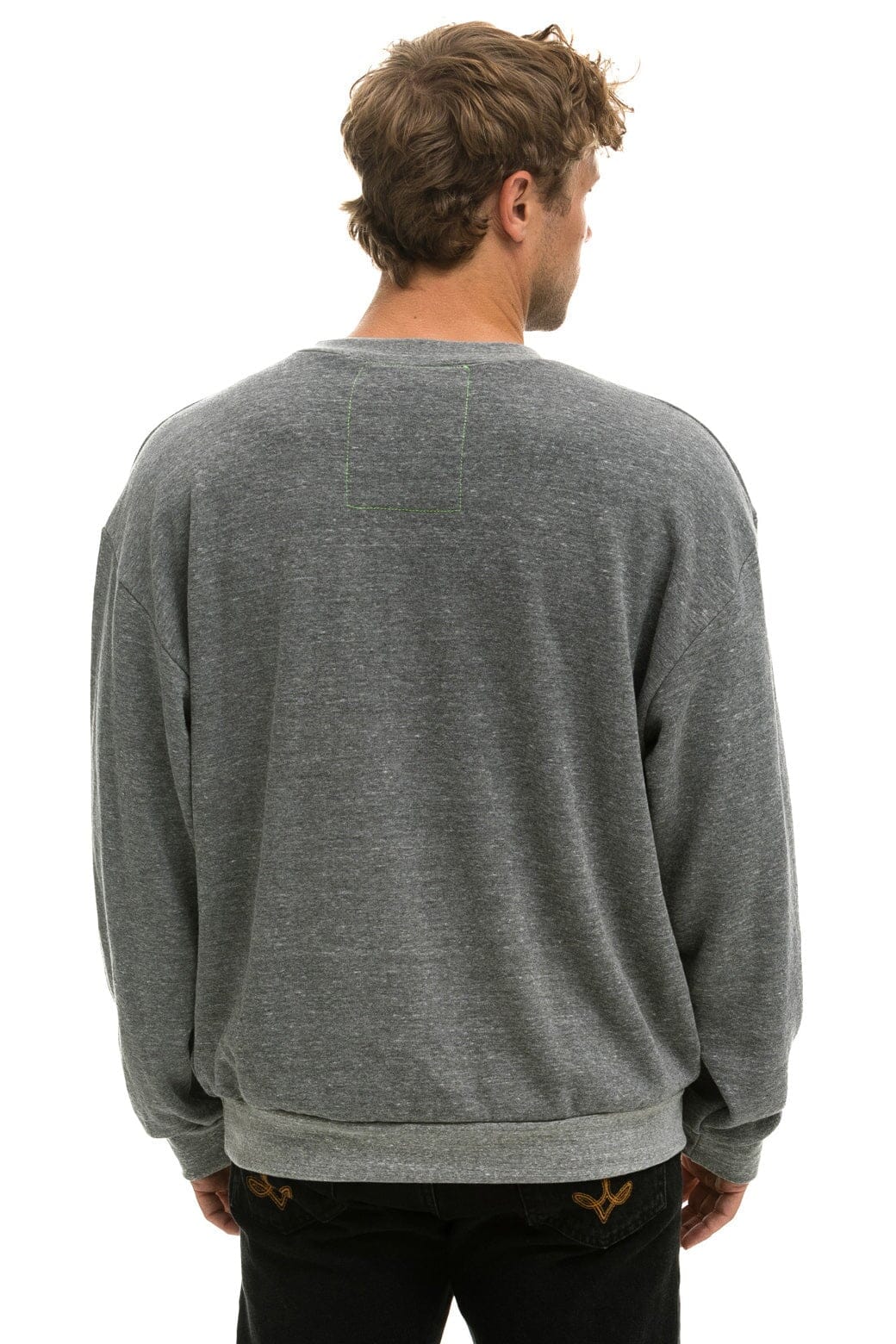 Retro LOGO RELAXED CREW SWEATSHIRT - HEATHER