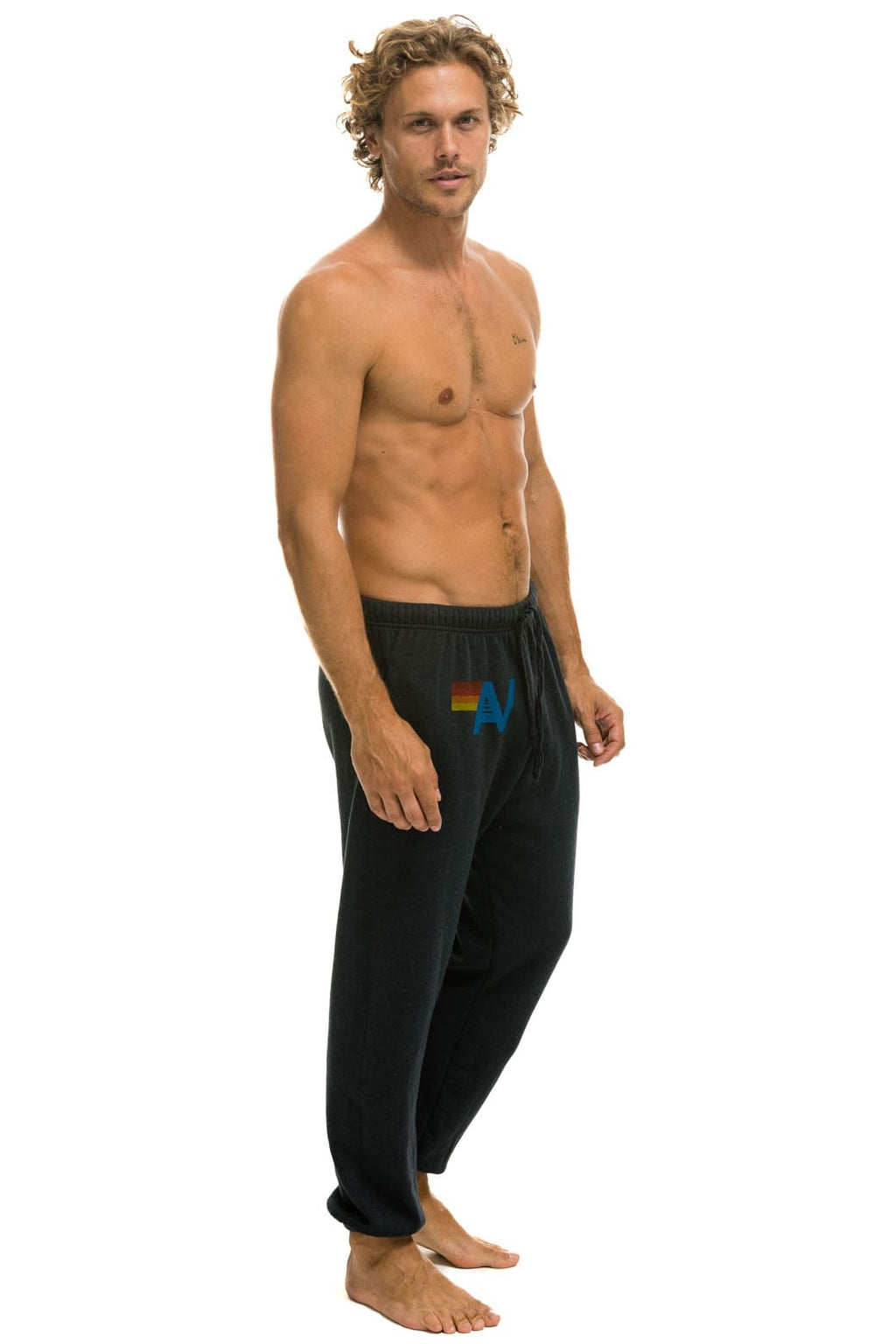 Retro LOGO SWEATPANTS - CHARCOAL