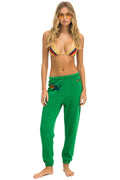 Retro LOGO SWEATPANTS - KELLY GREEN