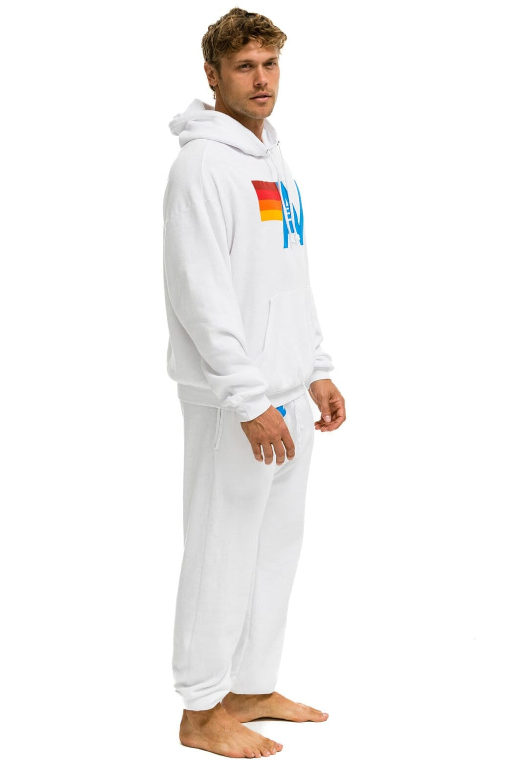 Retro LOGO SWEATPANTS - WHITE