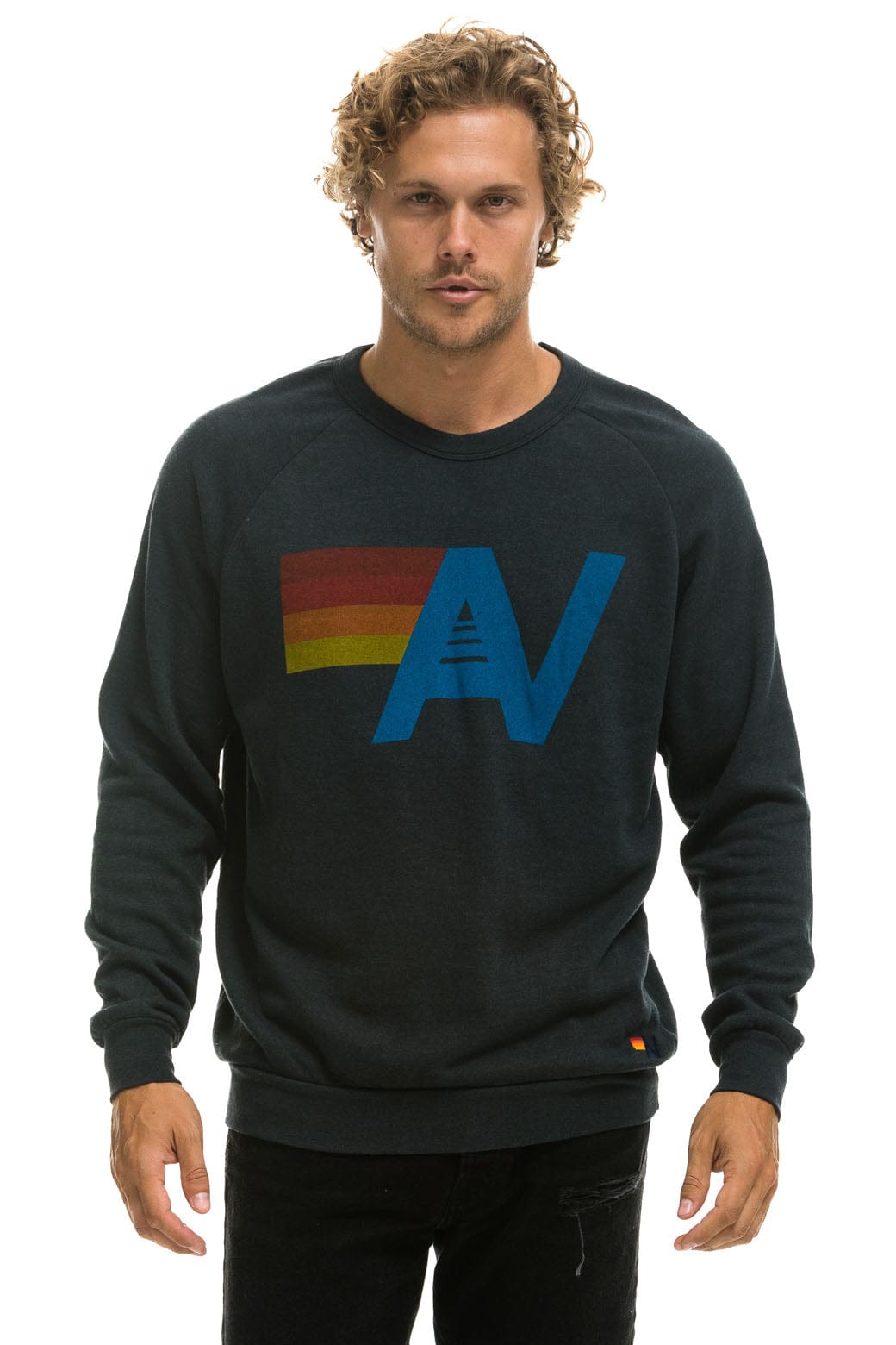Retro LOGO SWEATSHIRT - CHARCOAL