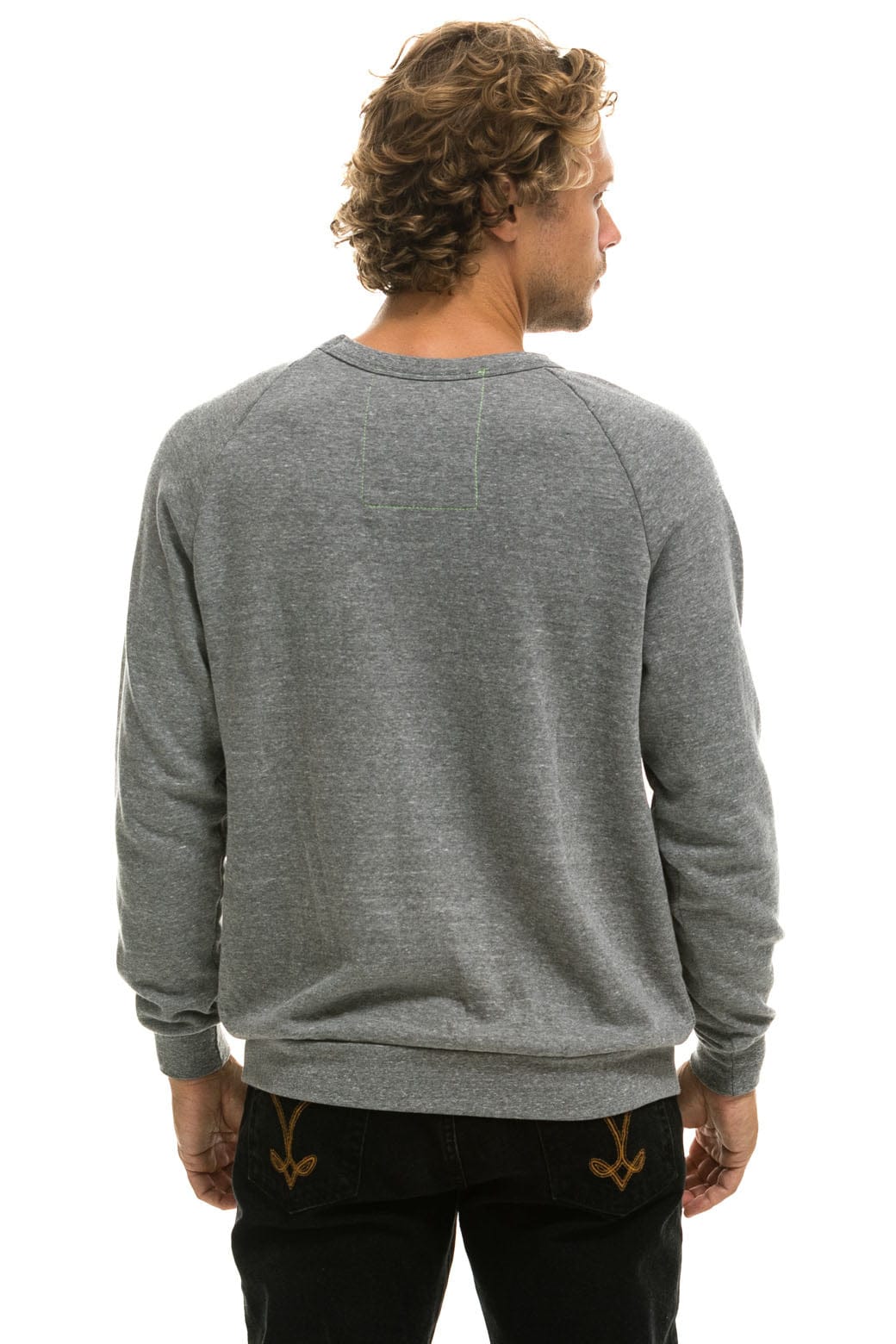 Retro LOGO SWEATSHIRT - HEATHER GREY