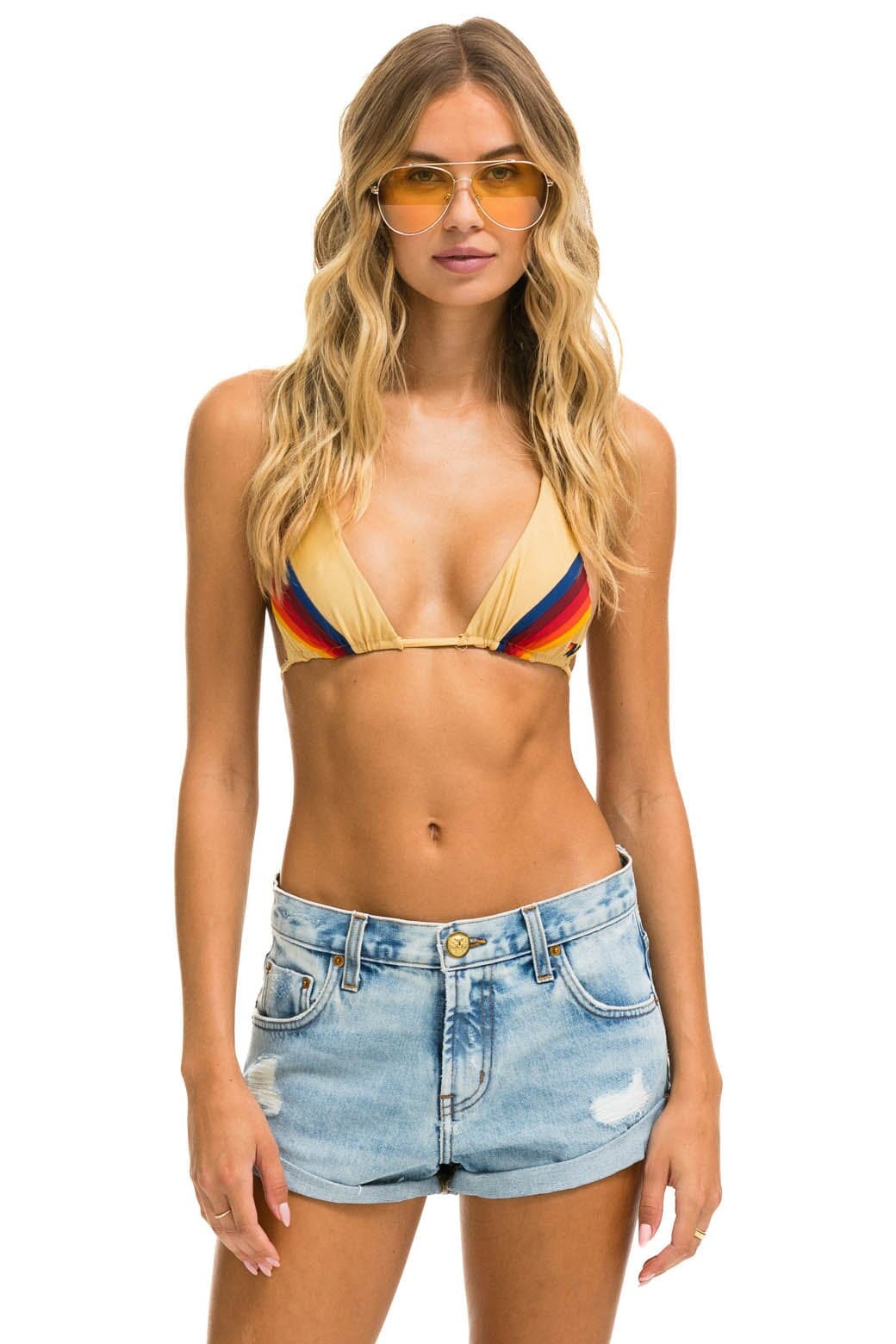 Retro LOW RISE ROCKER JEAN SHORTS - SUPER LIGHT