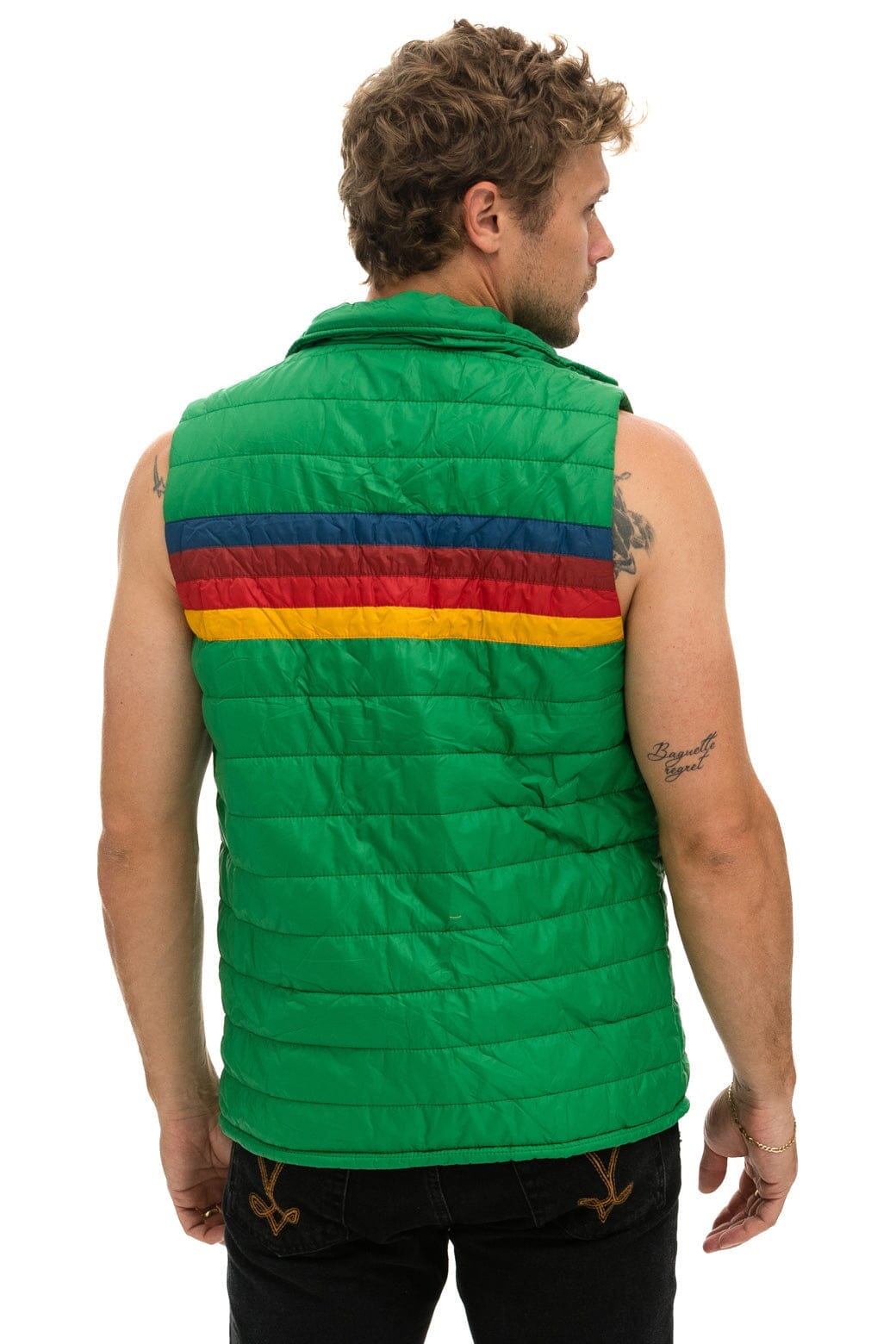 Retro MENS 4 STRIPE VEST - AMAZON