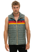 Retro MENS 4 STRIPE VEST - SEDONA