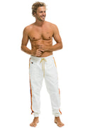 Retro MENS 4 STRIPE WIND PANT - WHITE
