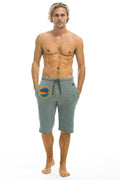 Retro AVIATOR NATION VENICE SWEATSHORTS - HEATHER GREY