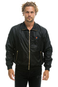 Retro MENS BASIC WINDBREAKER - BLACK