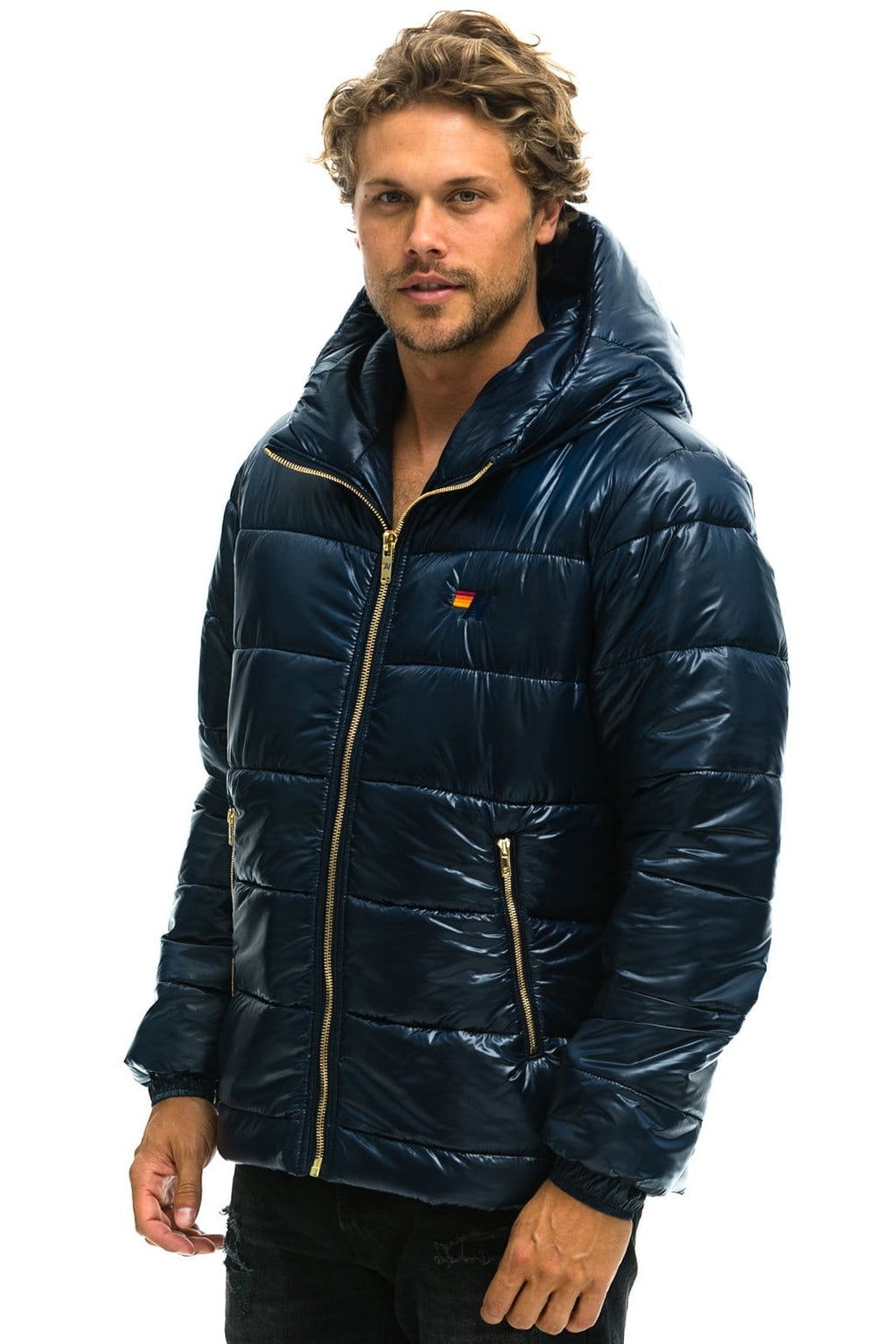 Retro BOLT LUXE TREKKER JACKET - GLOSSY NAVY