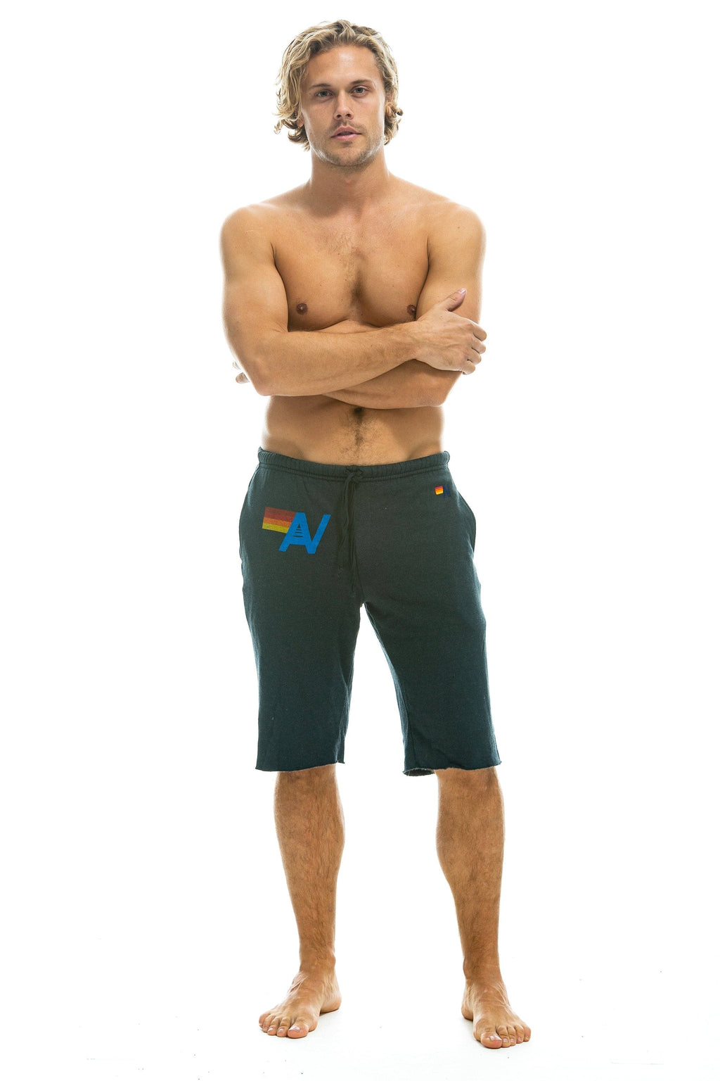 Retro LOGO SWEATSHORTS - CHARCOAL